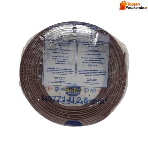 Hes Nyaf Kablo 2,5 Mm Kahverengi (H07z1-K) Halojen Free